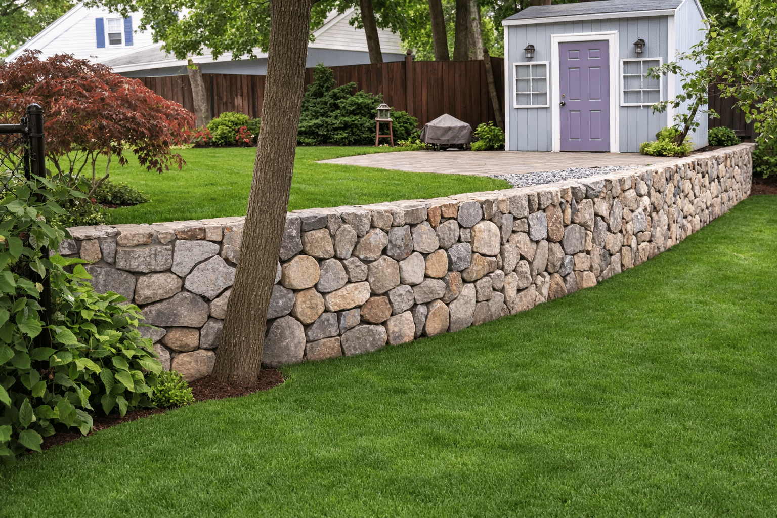 Retaining Wall by Gerrior Masonry