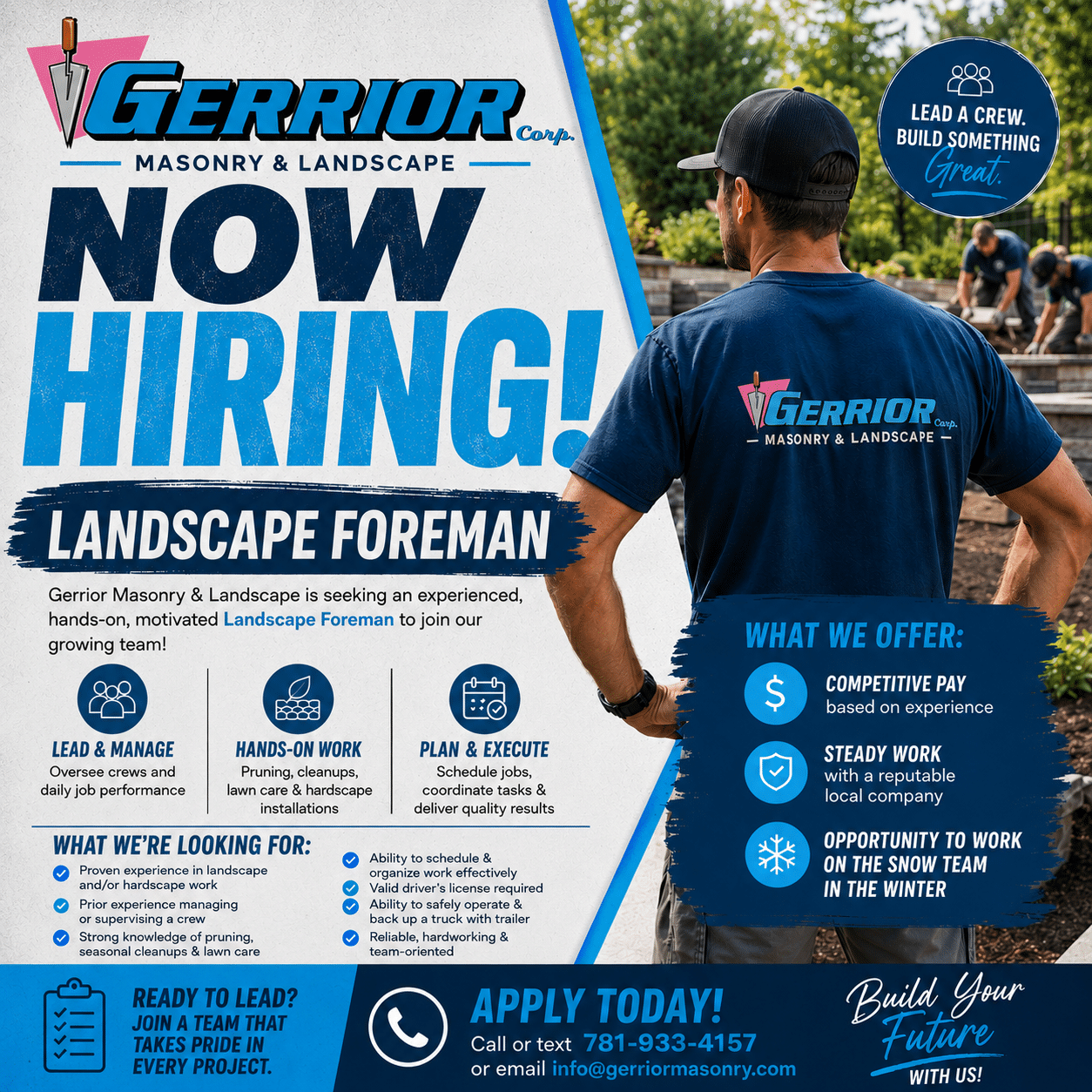 Hiring Landscape Foreman