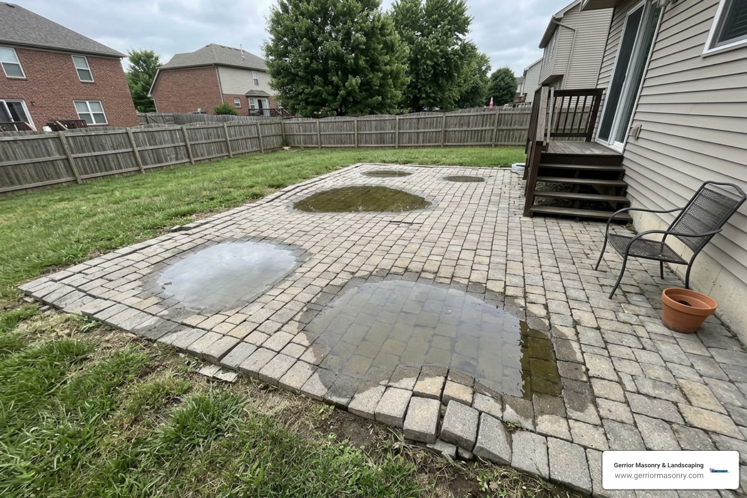 Don’t Let Sinking Pavers Ruin Your Yard: Repair Contractor Guide